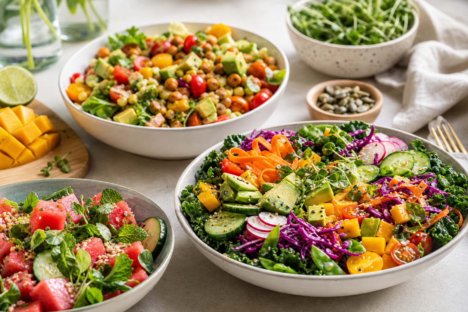 What are some vibrant vegan salad ideas for summer 2026?