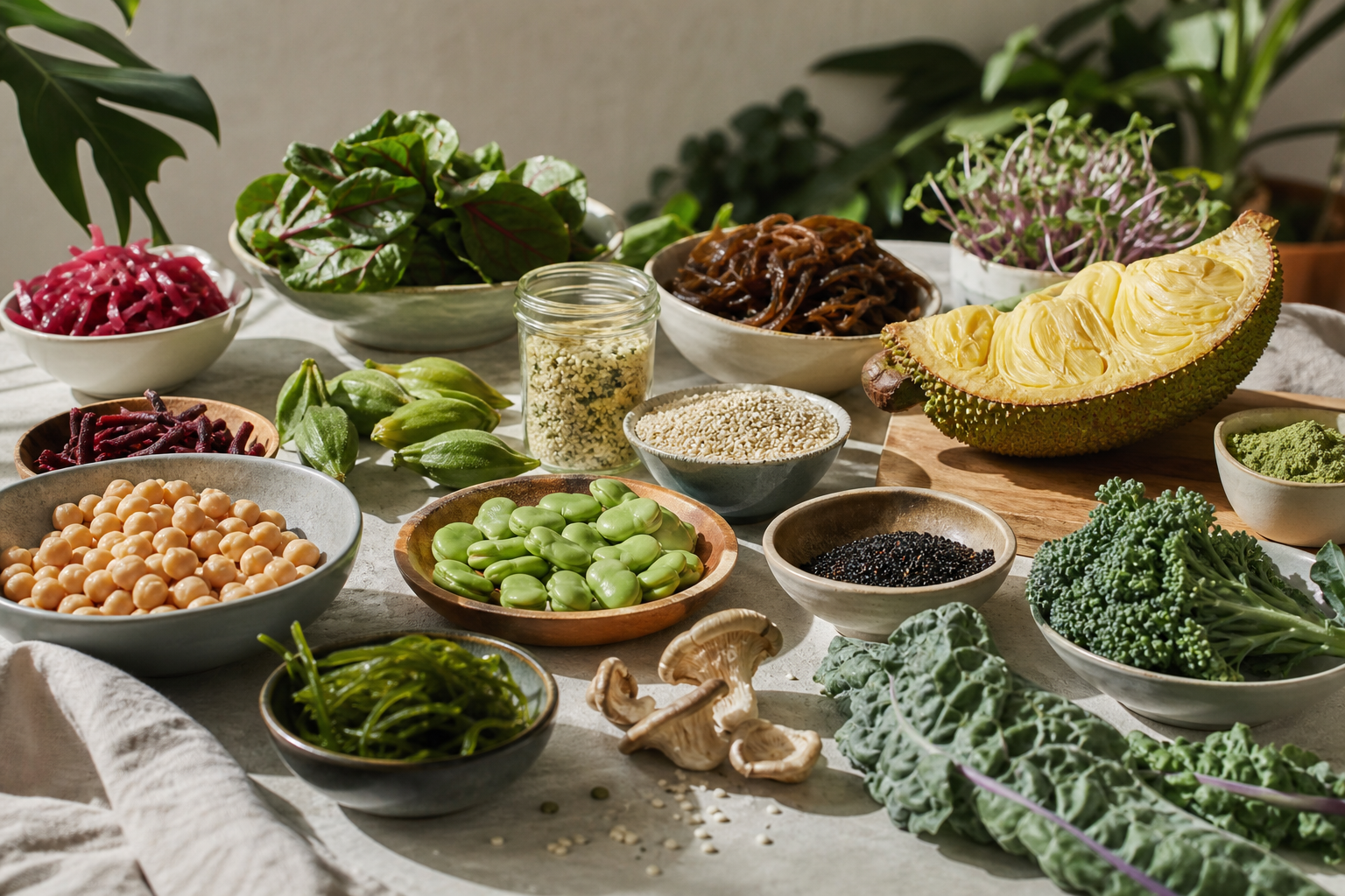 What are surprising healthy vegan ingredients to experiment with in 2025?