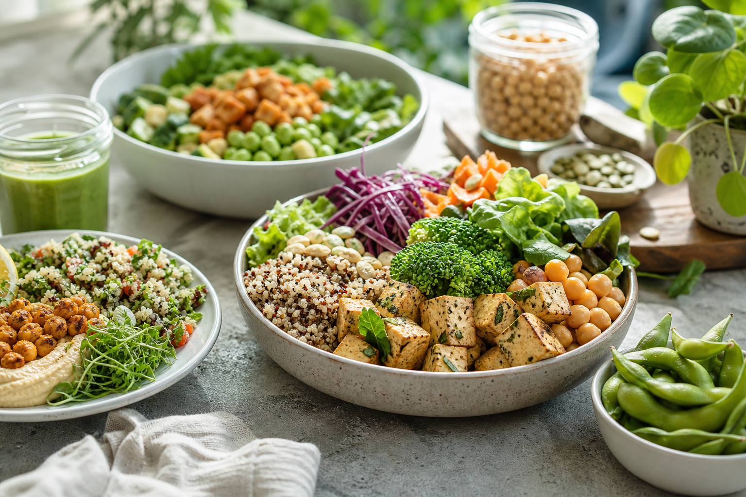 What are sustainable high protein vegan meal options for 2025?