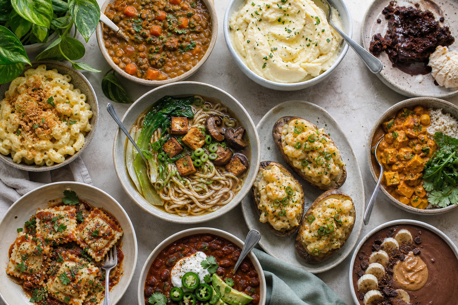 What are the 10 must-try vegan comfort food recipes of 2025?