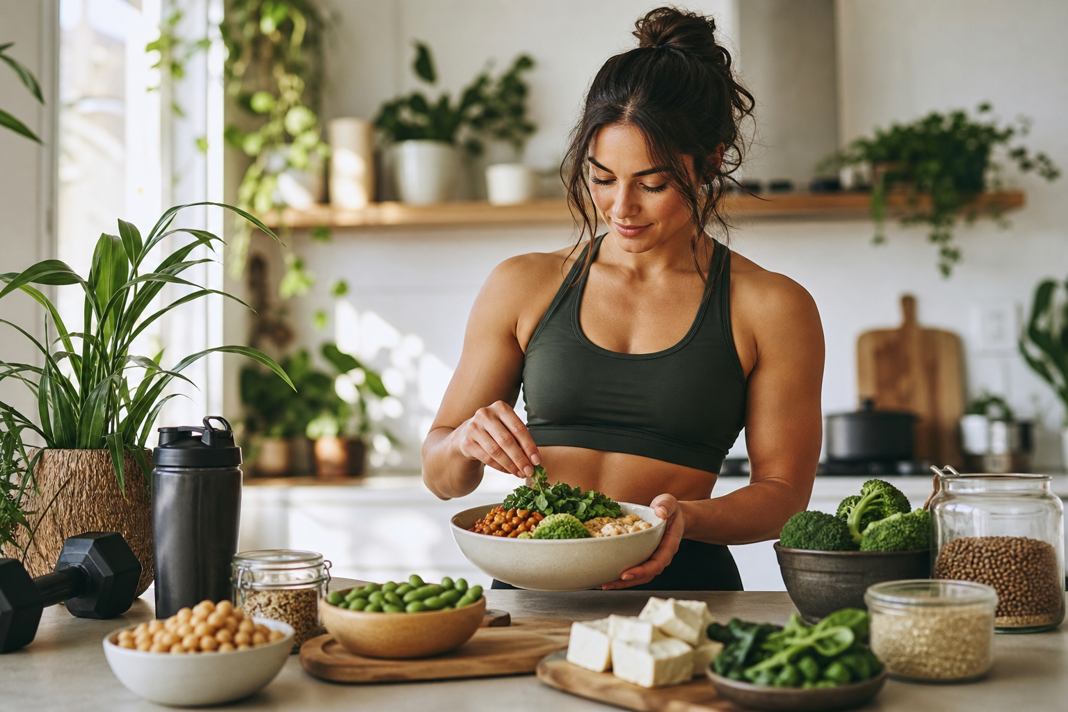 What are the benefits of a high protein vegan diet for fitness in 2025?