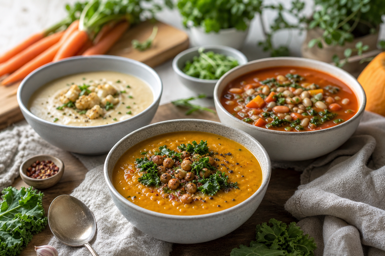 What are the best healthy vegan soups for cold days in 2025?