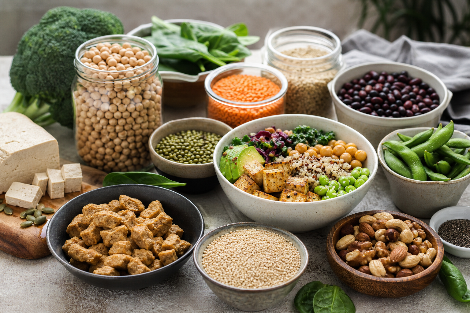 What are the best plant-based protein sources for vegan meals in 2025?