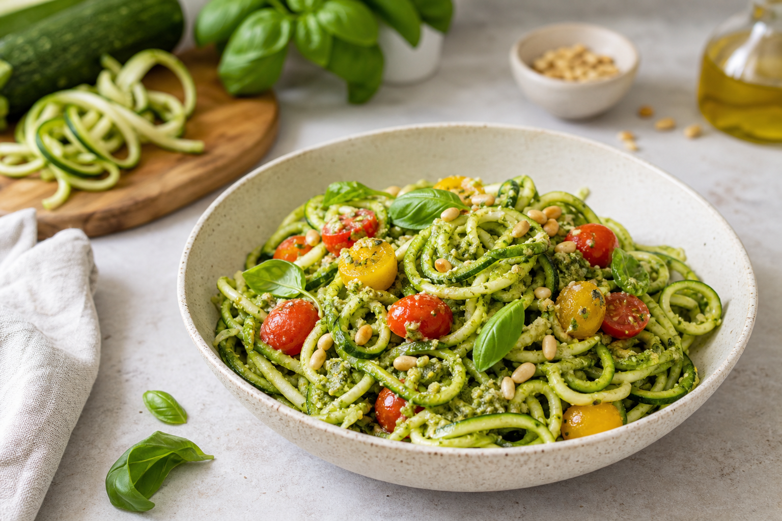 What are the best vegan recipes for pasta made with zucchini noodles in 2026?
