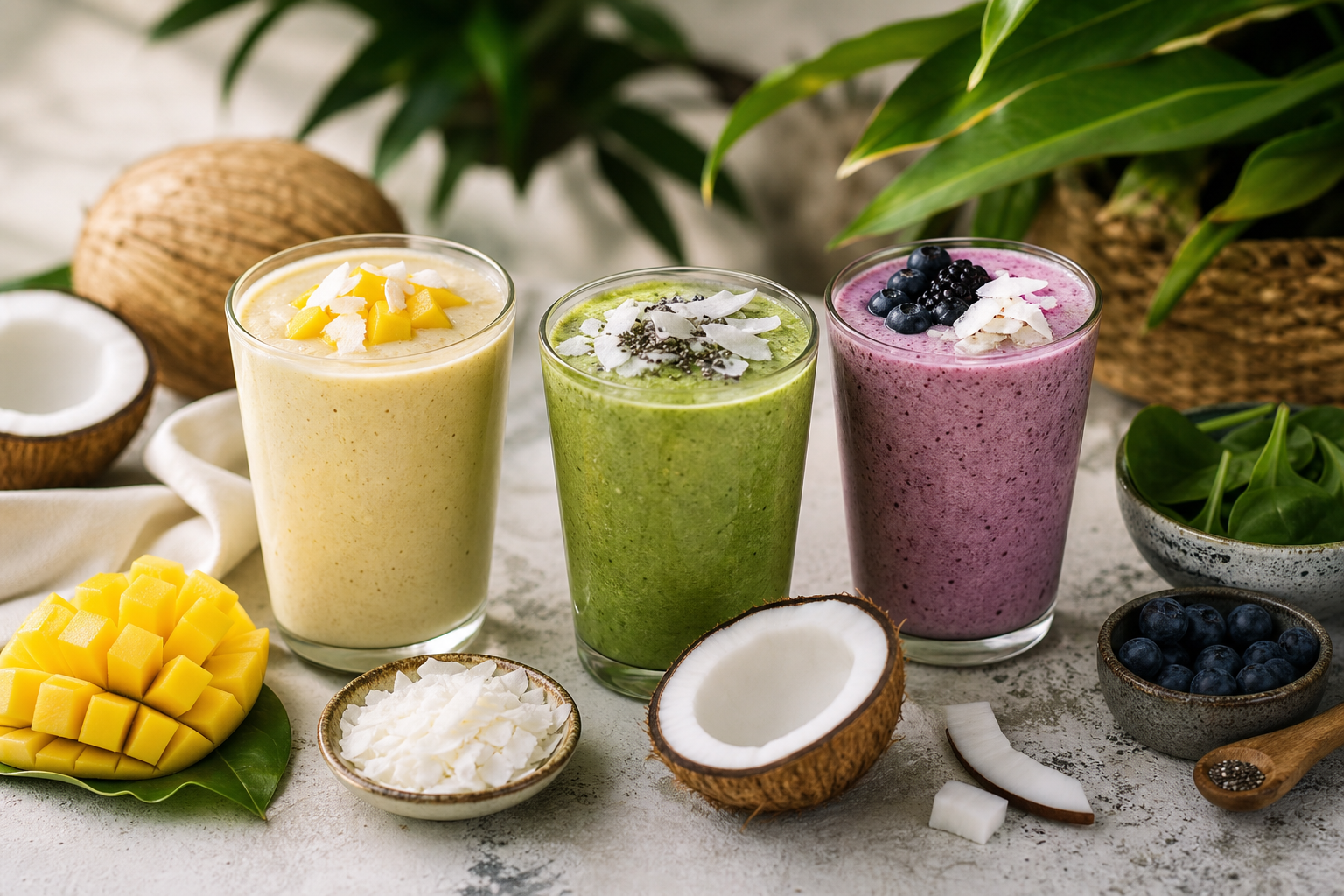 What are the best vegan smoothie recipes using coconut in 2026?