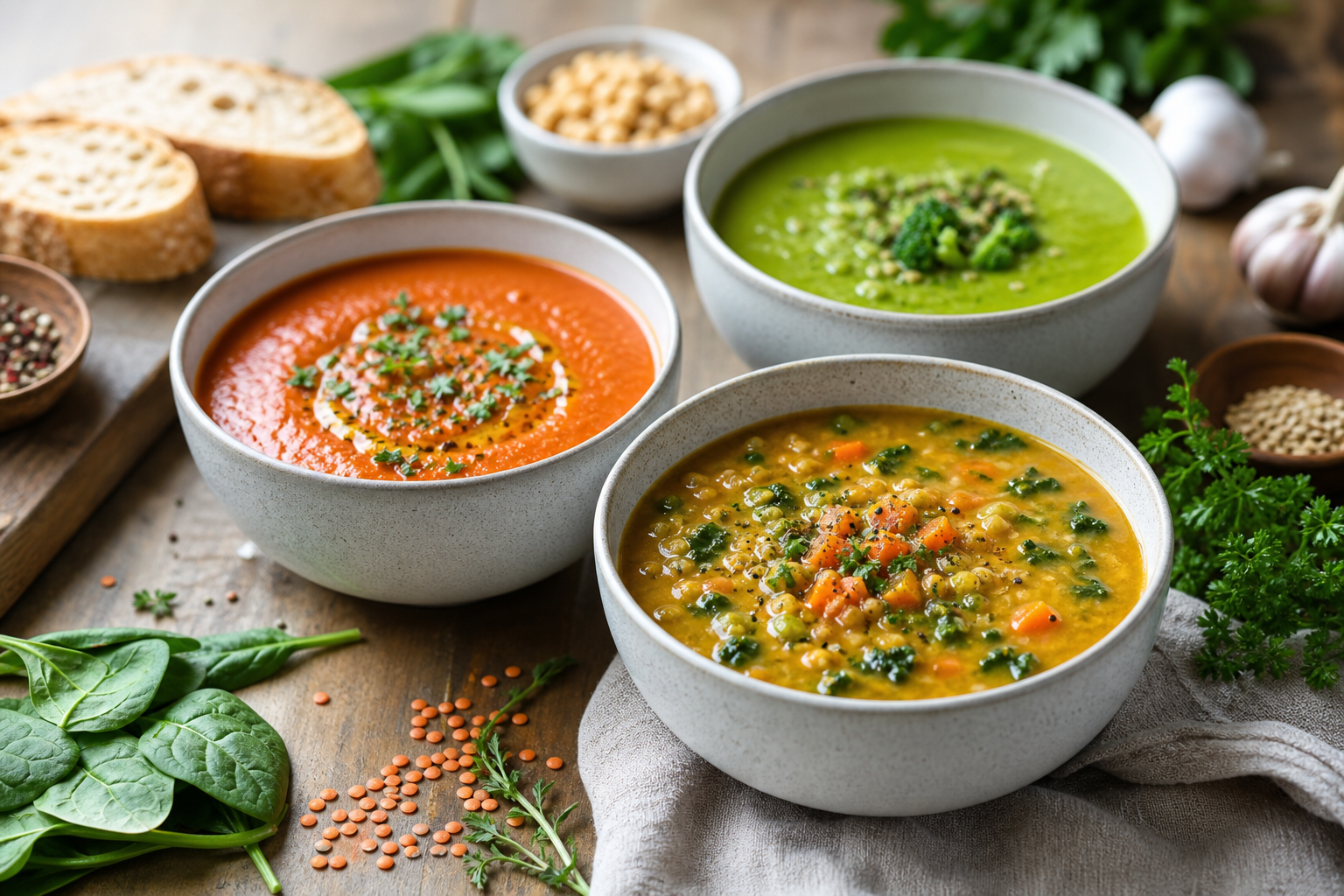 What are the best vegan soup recipes to warm up my lunch in 2025?