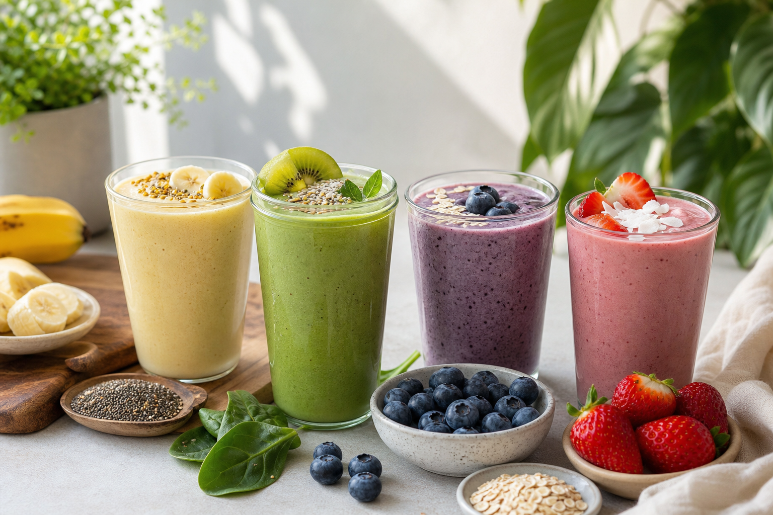 What are the easiest vegan breakfast smoothies to blend in 2025?