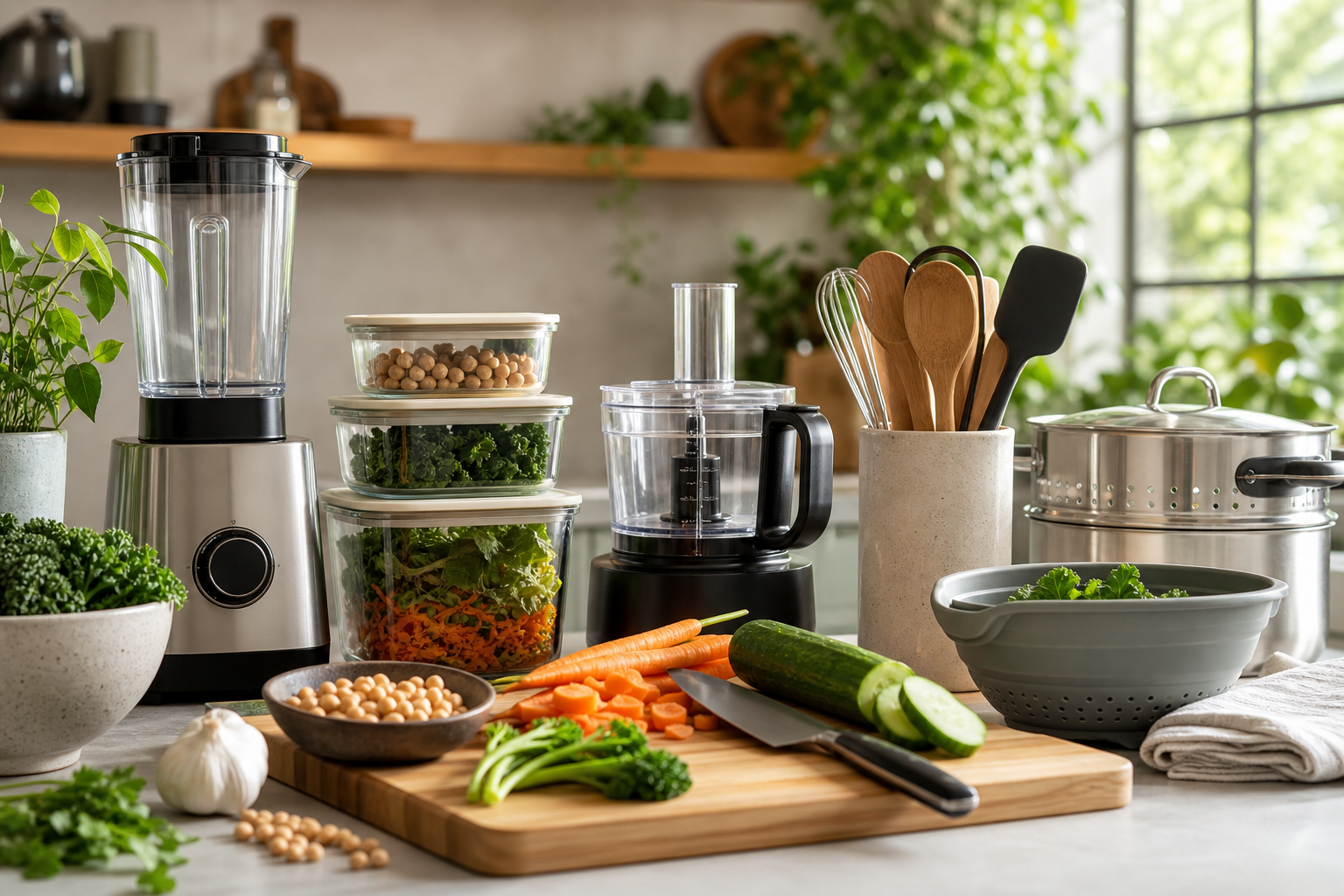What are the essential kitchen tools for vegan meal prep in 2025?