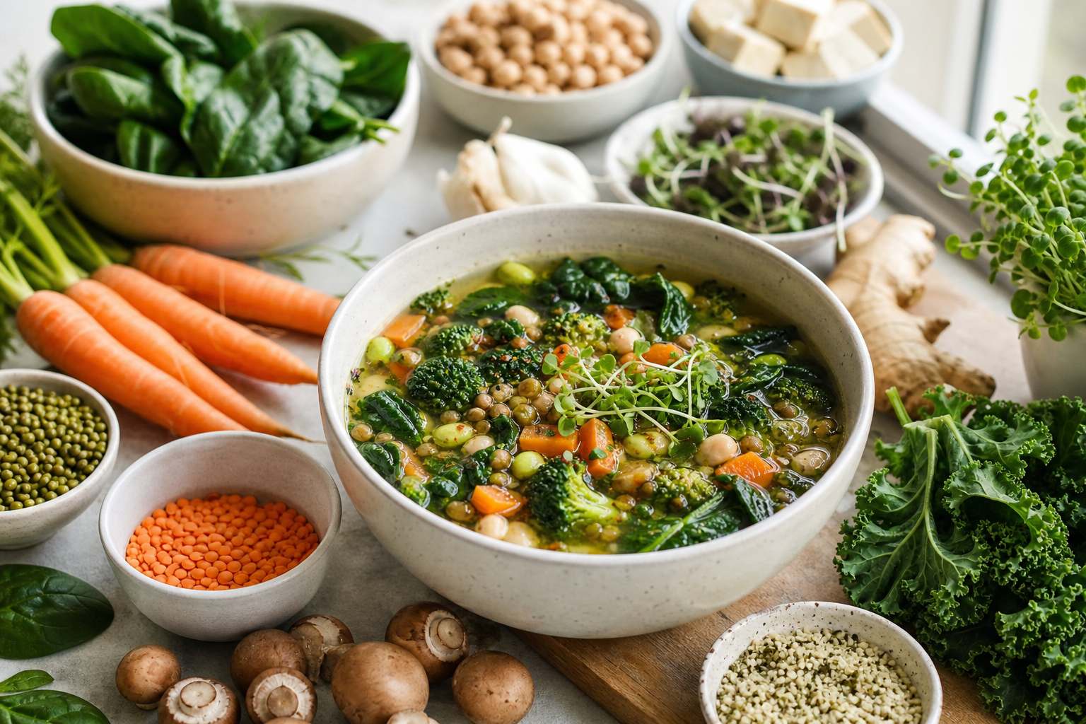 What are the most nutritious ingredients to add to vegan soups in 2026?