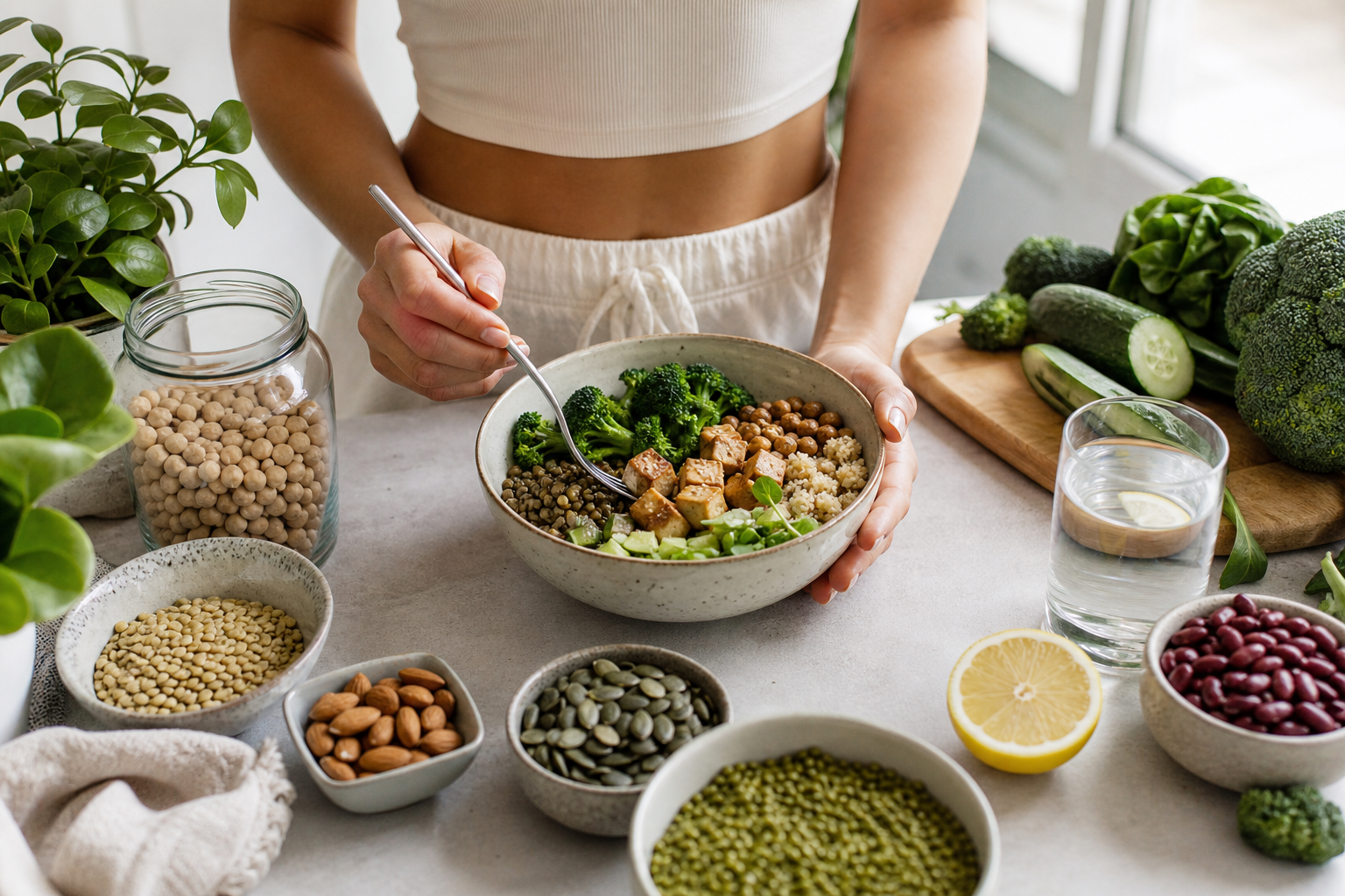 What are the nutritional considerations for high protein vegan diets in 2025?