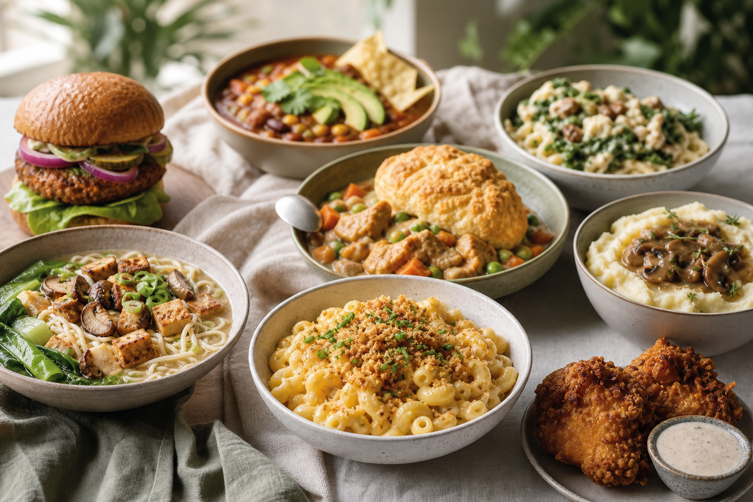 What are the trends in vegan comfort food for 2025?