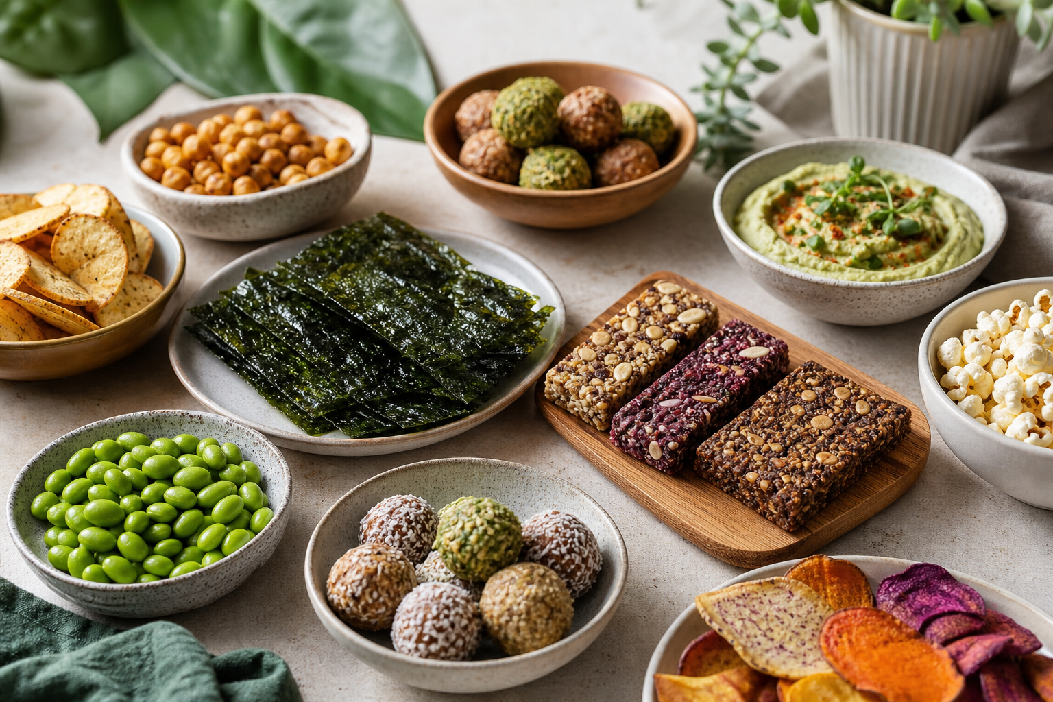 What are the trends in vegan snacks for 2025 that I should know about?