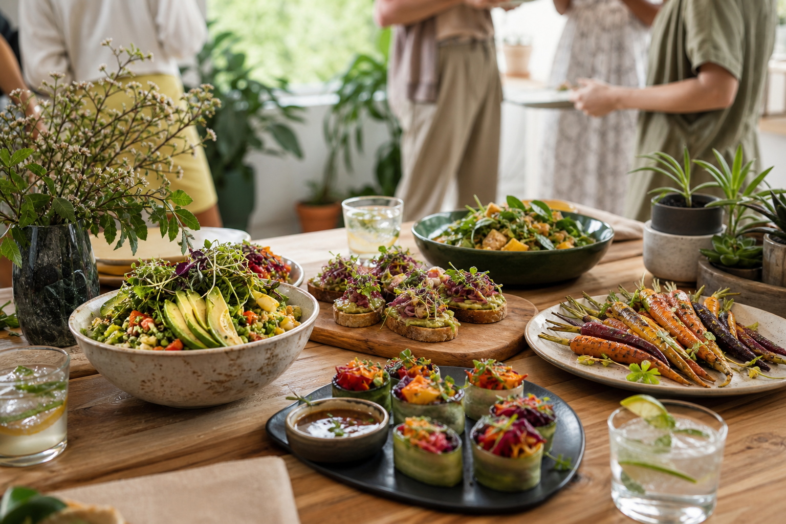 What easy vegan recipes are perfect for entertaining in 2025?
