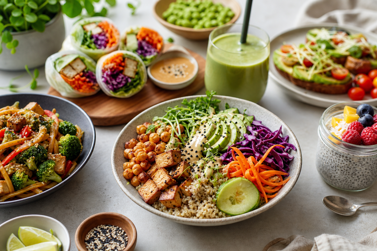 What new quick vegan recipes are trending in 2025?