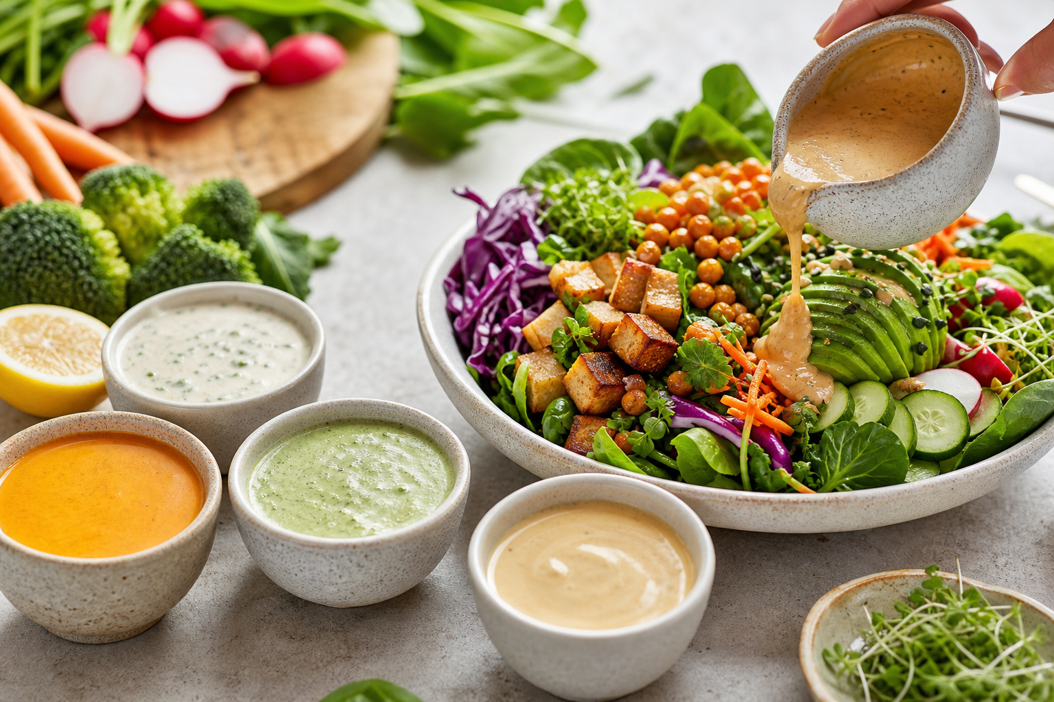 What sauces should I try on my vegan salads in 2026?