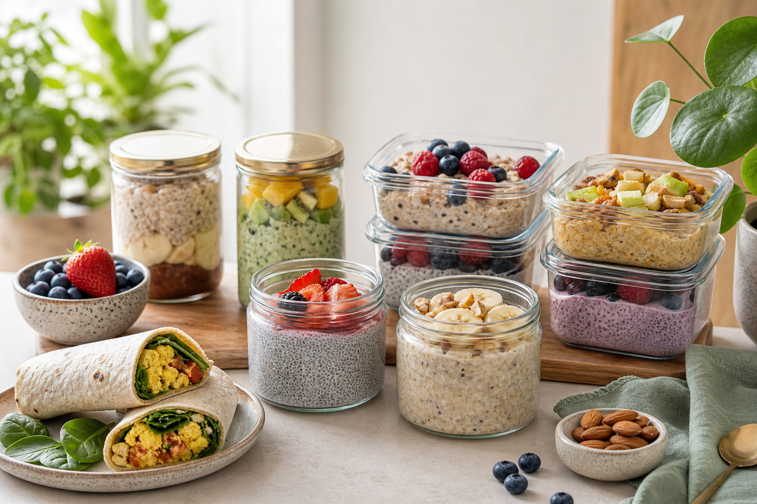 What vegan breakfast recipes are great for meal prep in 2025?