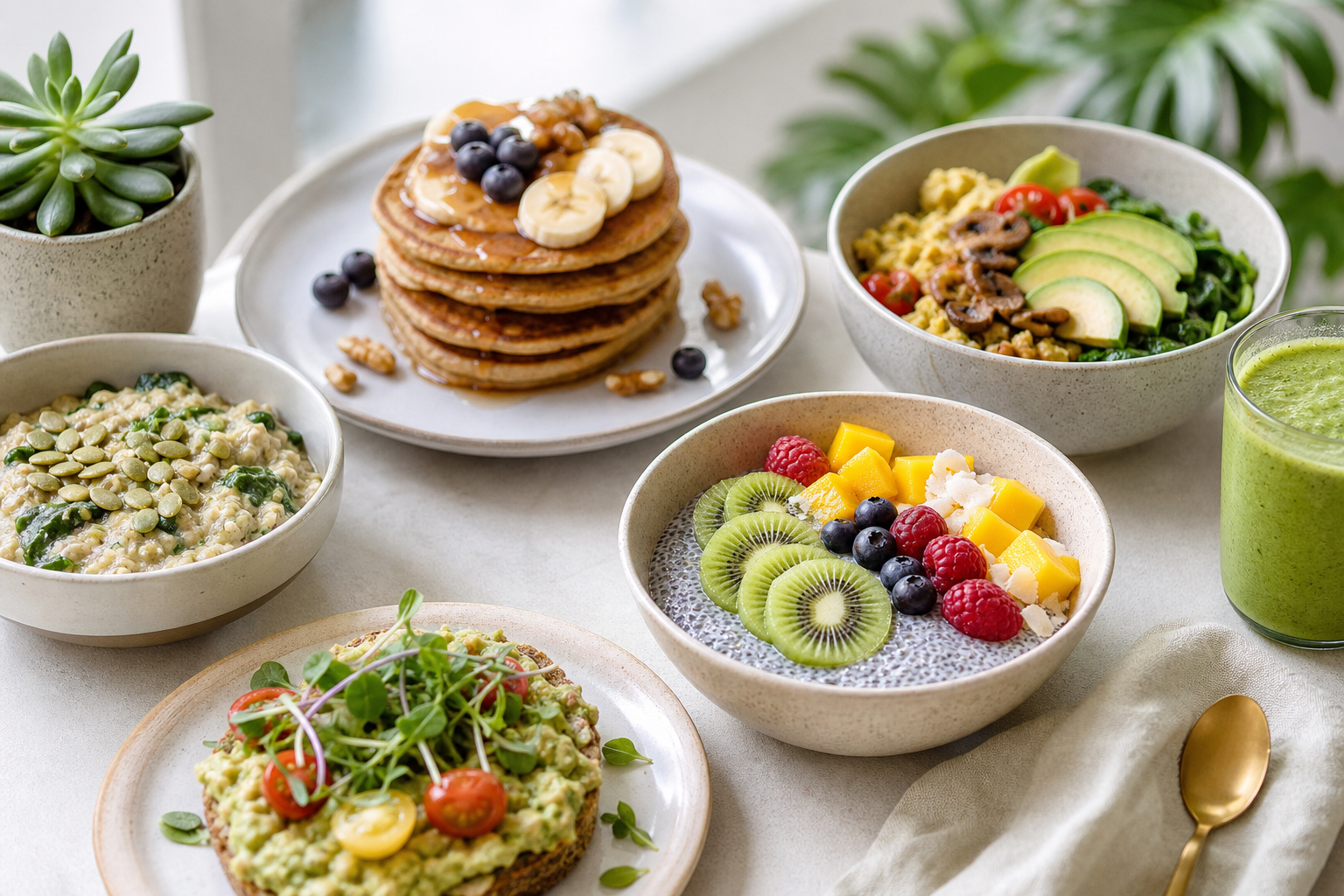 What vegan breakfast recipes are suitable for gluten-free eaters in 2025?