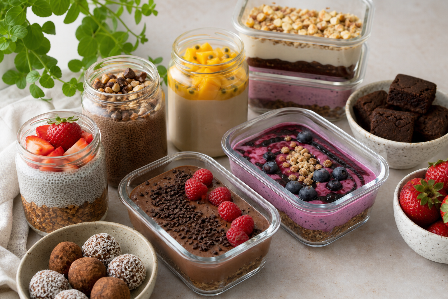 What vegan dessert recipes are ideal for meal prep in 2025?