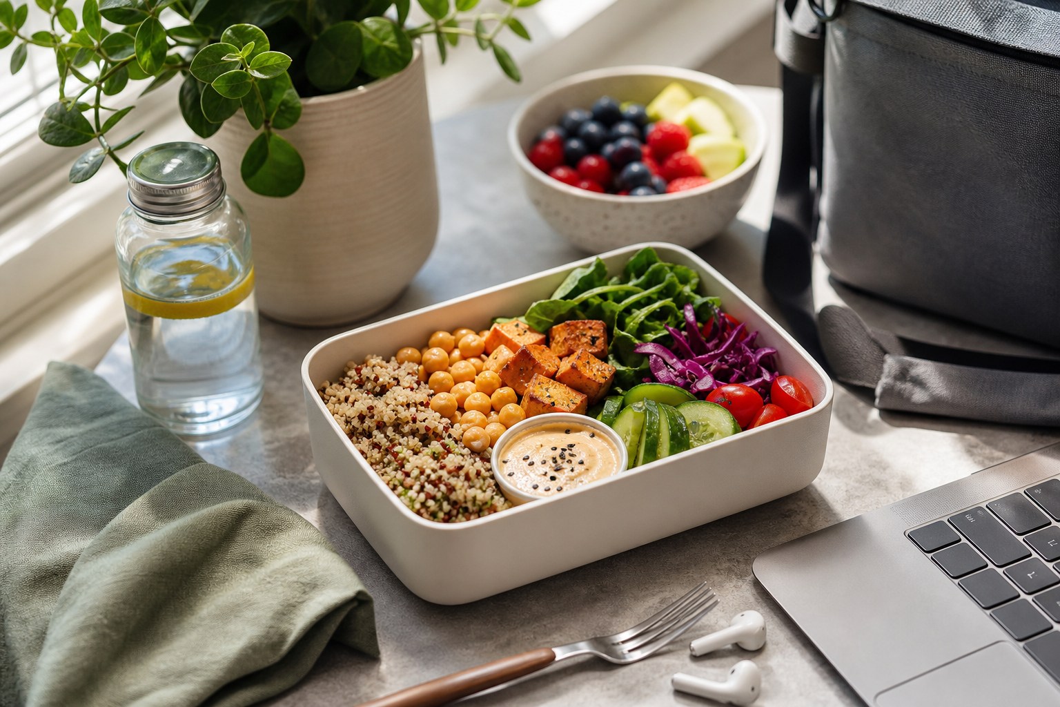 What vegan lunch ideas are perfect for school or work in 2025?