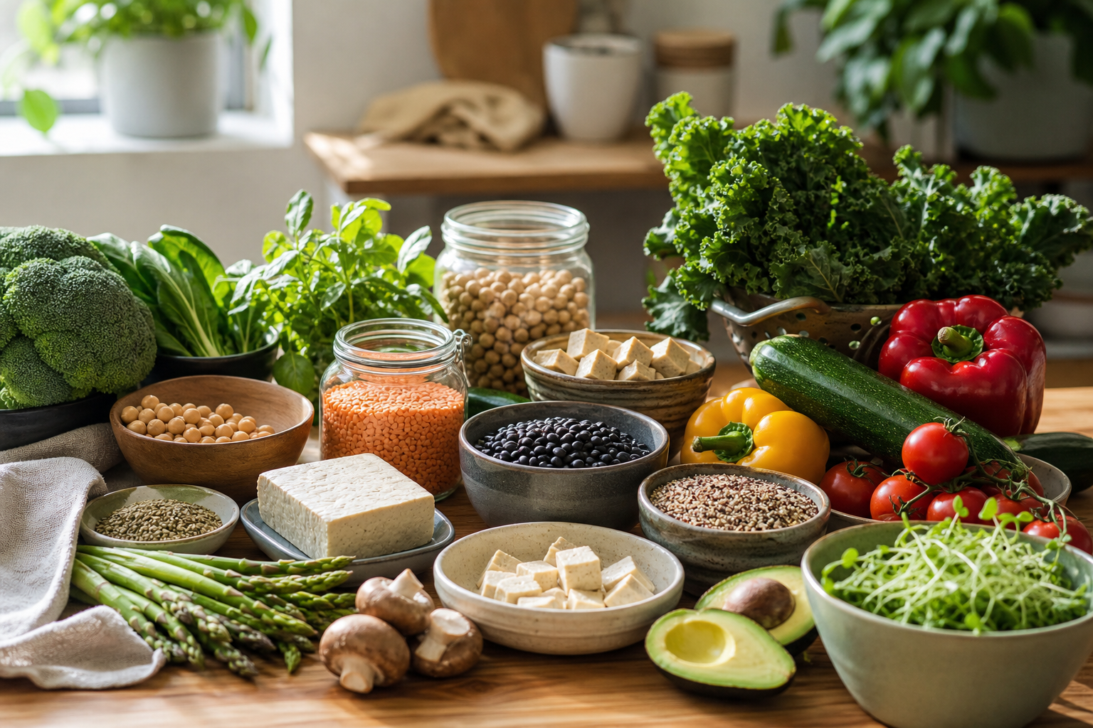 Which ingredients are essential for making quick vegan meals in 2025?